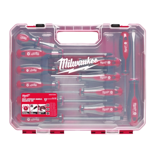 Zestaw wkrętaków w walizce Milwaukee PZ/PH/SL - 12 szt. – widok 3